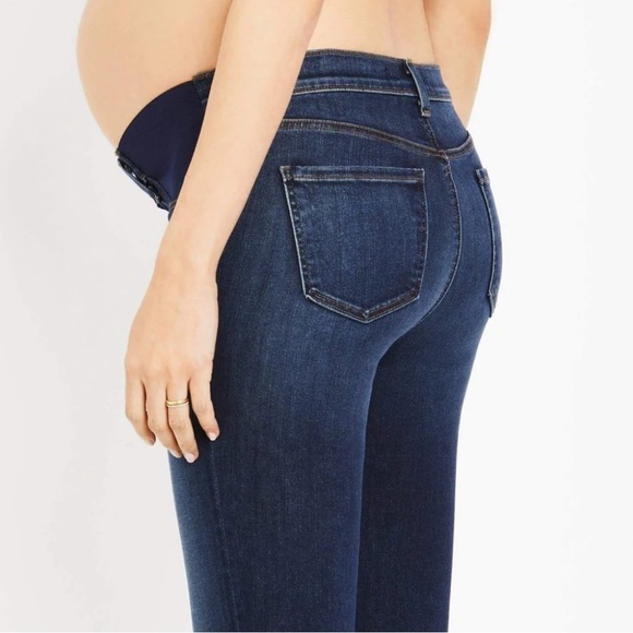 217. J BRAND MAMA J Starless Maternity Blue Jeans 30 /10 - Picture 2 of 14